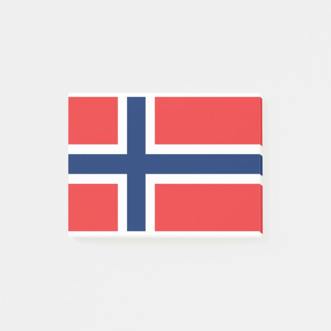 Norge Flagga Post-it Block (Framsida)