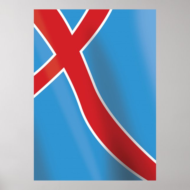 Norge Flagga reseinformation affisch (Framsidan)
