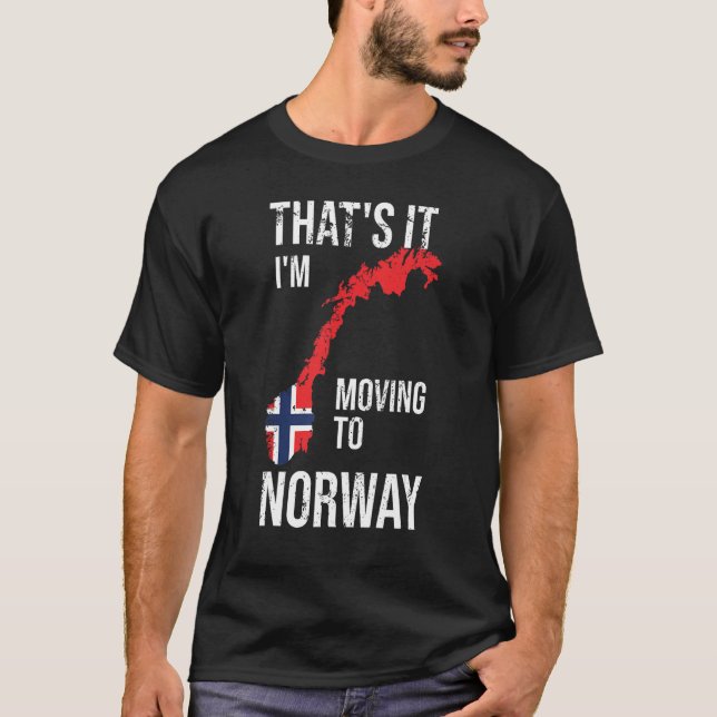 Norge Flagga Skandinavien Funny Norsk Norge T Shirt (Framsida)