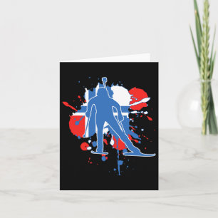 Norge Flagga Skidskytter - Norsk Skidskytte Kort