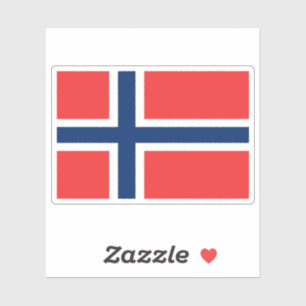 Norge Flagga Sticker Klistermärken