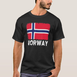Norge Flagga Support Norska People Women Manar T Shirt