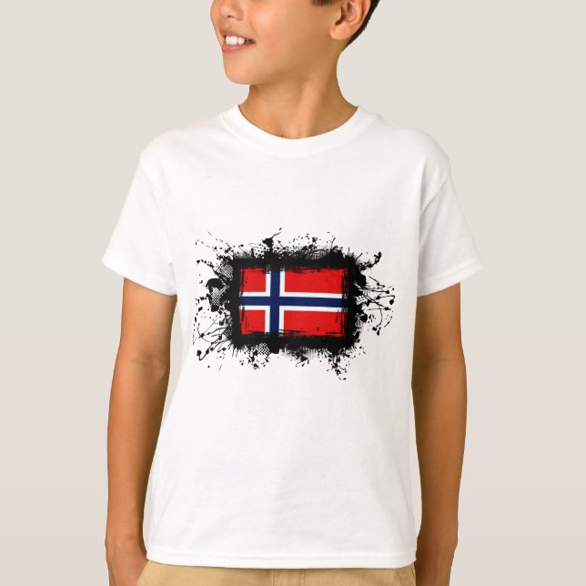 Norge Flagga T-shirt (Framsida)