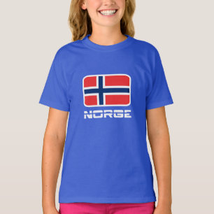 Norge flagga tee