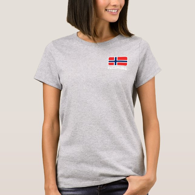 Norge Flagga Tee (Framsida)