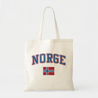 Norge + Flagga Tygkasse
