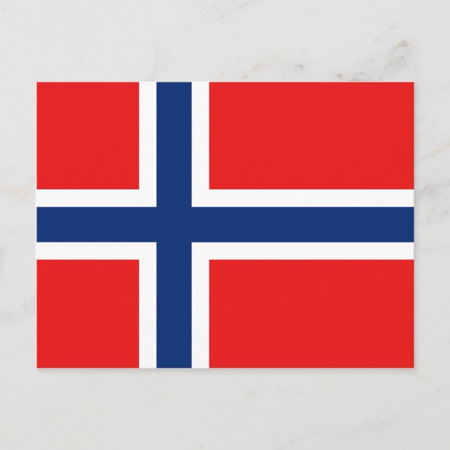 Norge Flagga vykort (Framsida)