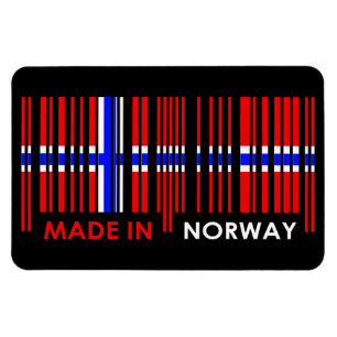 NORGE för Pub-kod Flagga Färg Design Magnet