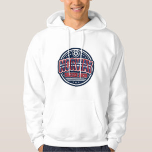 Norge Fotboll 2026 Fotboll Fet Land Typografi Hoodie