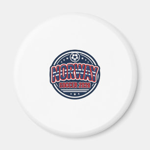 Norge Fotboll 2026 Fotboll Fet Land Typografi Magnet