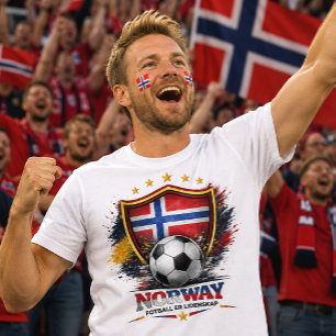 Norge Fotbollsfan Norsk Fotboll VM T Shirt