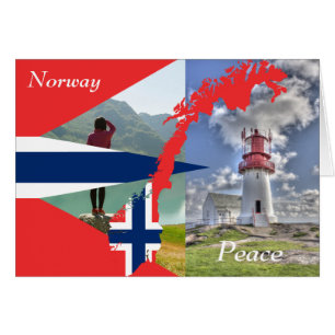 norge, fred hälsningskort