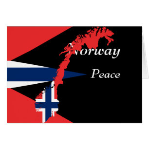 norge, fred hälsningskort