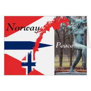norge, fred hälsningskort