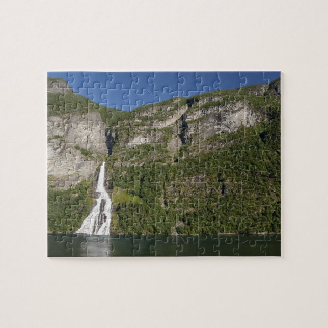 Norge, Geirangerfjord (UNESCO), Geiranger. Pussel (Horisontell)