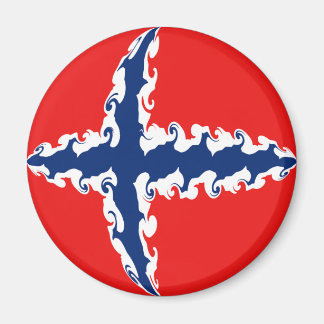 Norge Gnarly Flagga Magnet