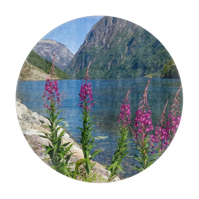 Norge Gudvangen Village Scene-skärstyrelsen (Framsidan)