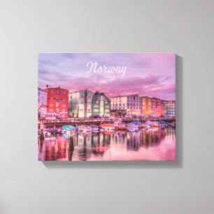Norge Harbour Canvastryck