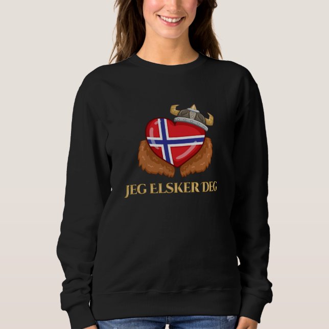 Norge Heart-Norge T Shirt (Framsida)