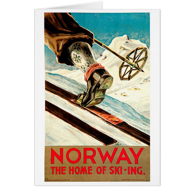 Norge - Hem för skidsport OBS Kort (Framsidan)