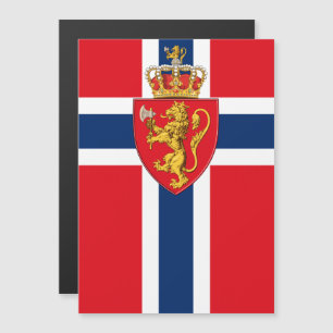 Norge jackande arm på Norgens flagga, norska 2