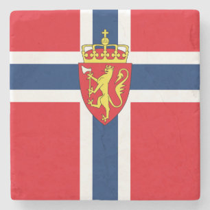 Norge jackat av arm på Norgens flagga, norska Stenunderlägg