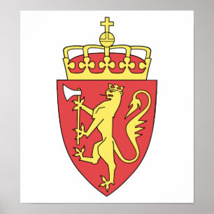 Norge Jackat av Arm Poster