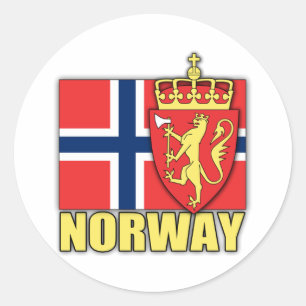 Norge Jackat av Arm Runt Klistermärke