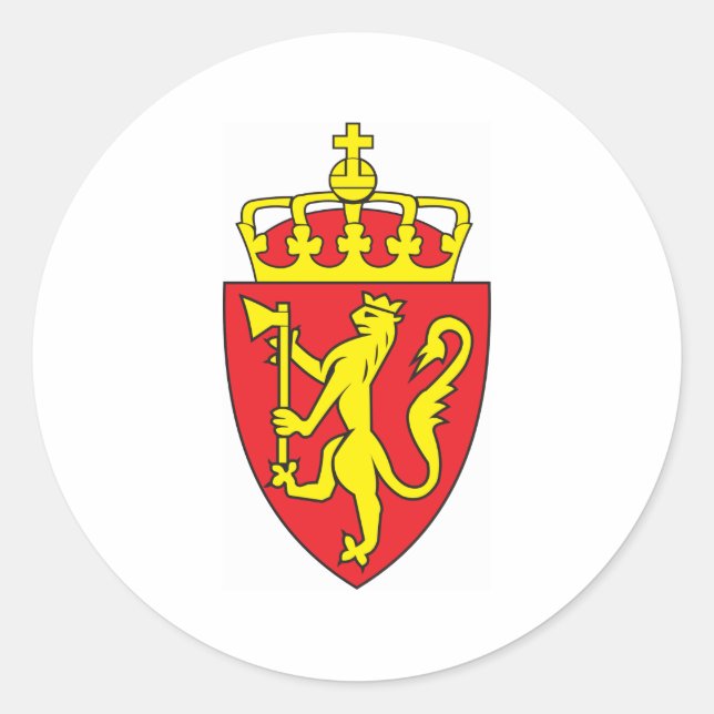 Norge Jackat av Arm Runt Klistermärke (Framsida)