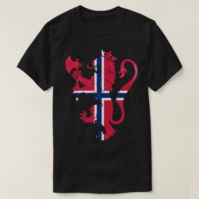 Norge Jackat av Arm T Shirt (Design framsida)