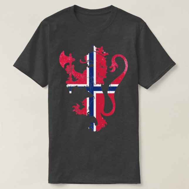 Norge Jackat av Arm T Shirt (Design framsida)