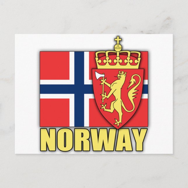 Norge Jackat av Arm Vykort (Framsida)