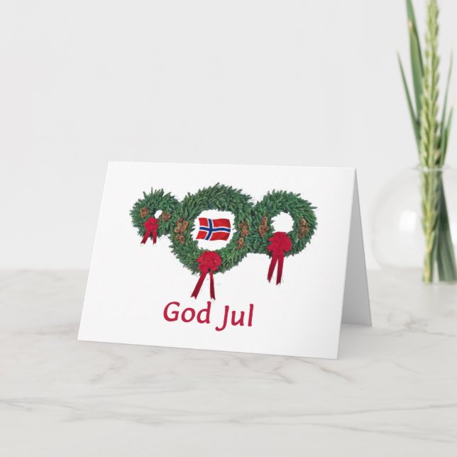 Norge Jul 2 Helgkort (Framsida)
