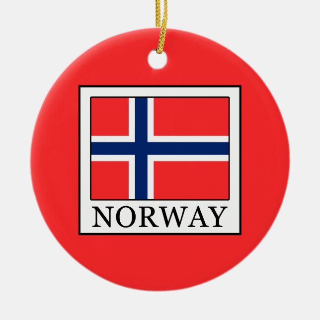 Norge Julgransprydnad Keramik (Framsidan)