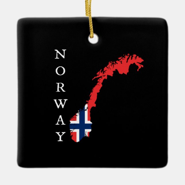 Norge Julgransprydnad Keramik (Framsida)