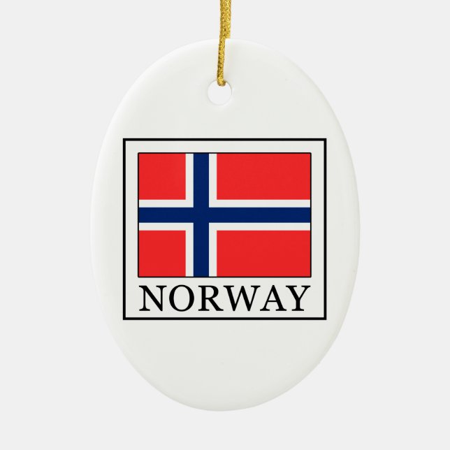 Norge Julgransprydnad Keramik (Framsidan)