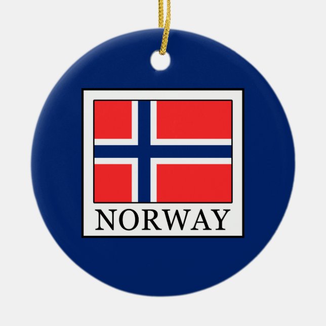 Norge Julgransprydnad Keramik (Framsidan)