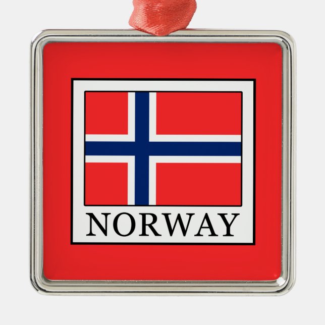 Norge Julgransprydnad Metall (Framsidan)