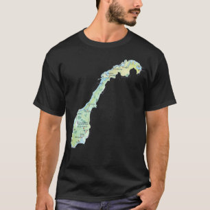Norge Karta T Shirt