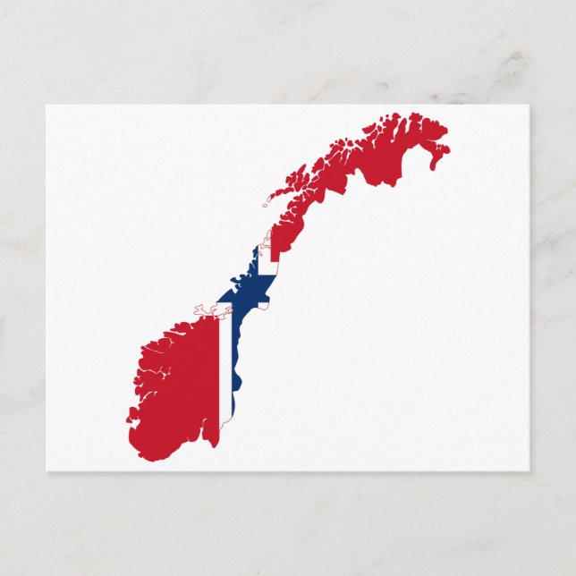 NORGE KARTA VYKORT (Framsida)