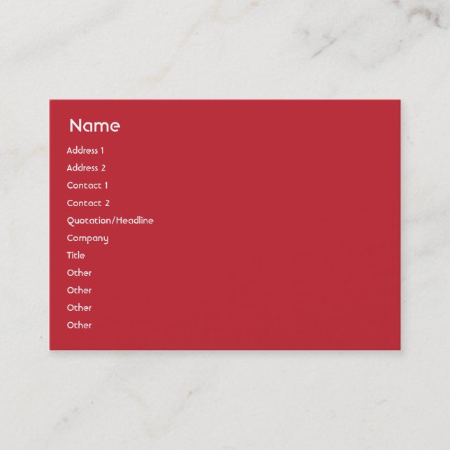 Norge - Knubbig Visitkort (Framsida)