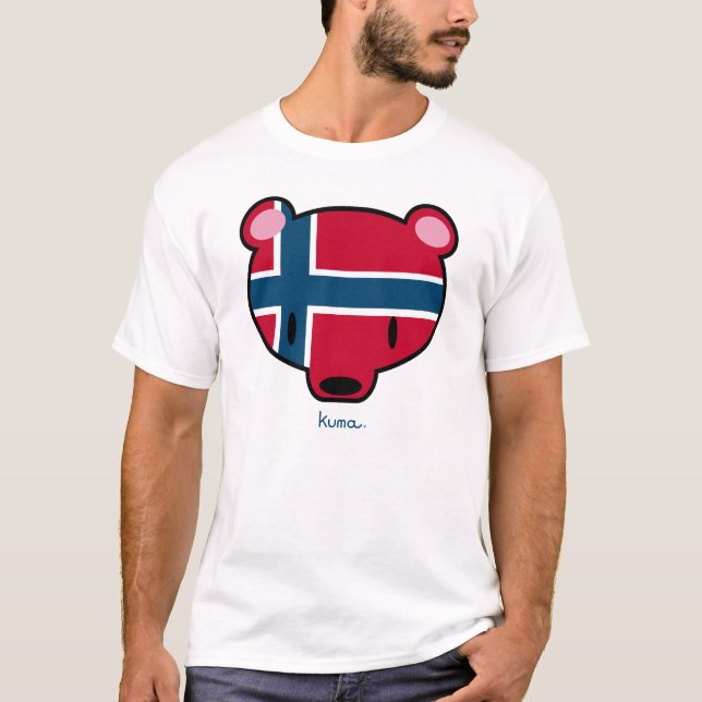 Norge kuma-chan t-shirt (Framsida)