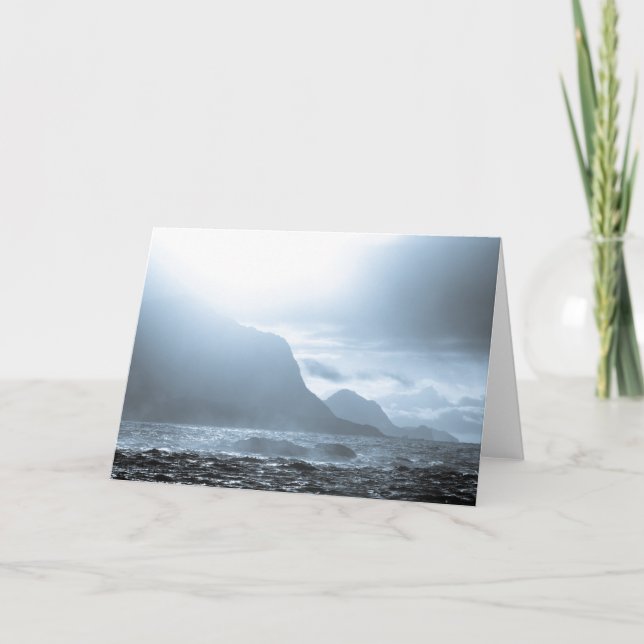 Norge Kusten liggande foto Kort (Framsida)