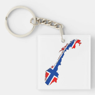norge land flagga karta