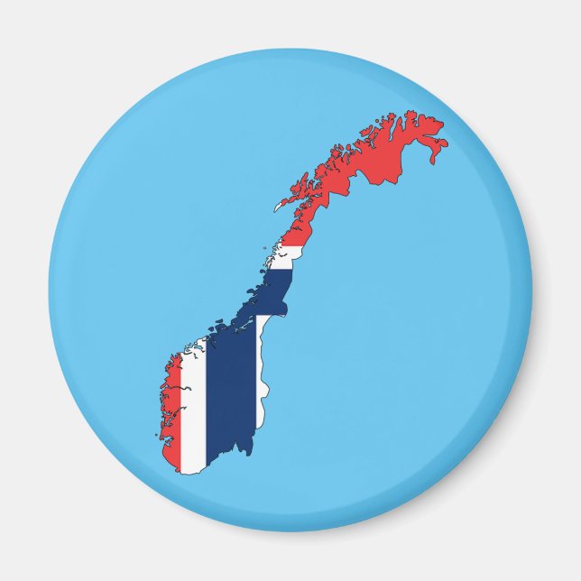Norge land flagga magnet (Framsidan)