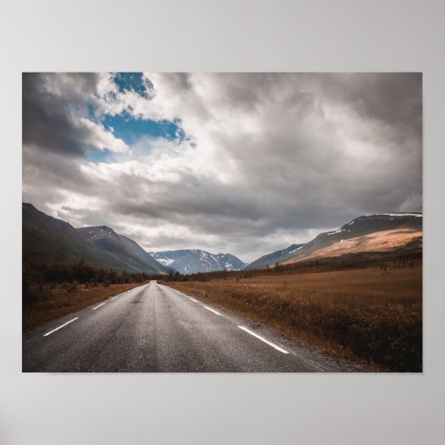 Norge Land Road Poster (Framsidan)