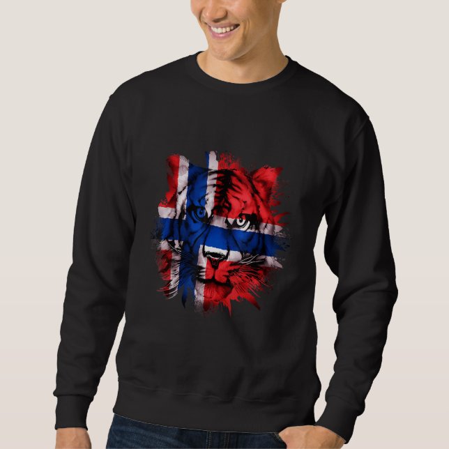 Norge Lång Ärmad Tröja (Framsida)
