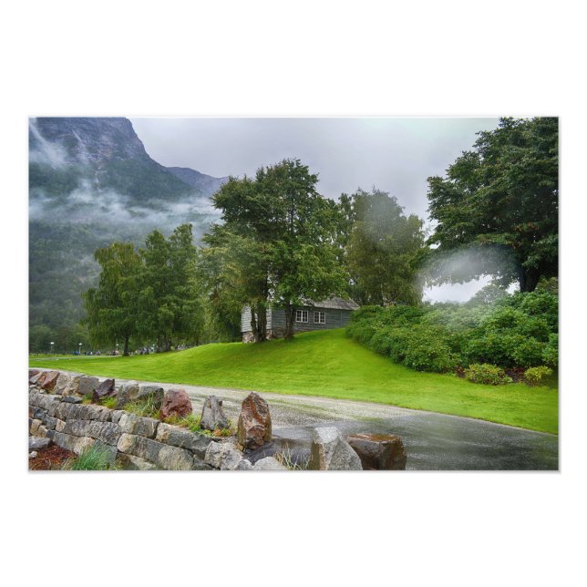 Norge liggande fototryck (Framsidan)