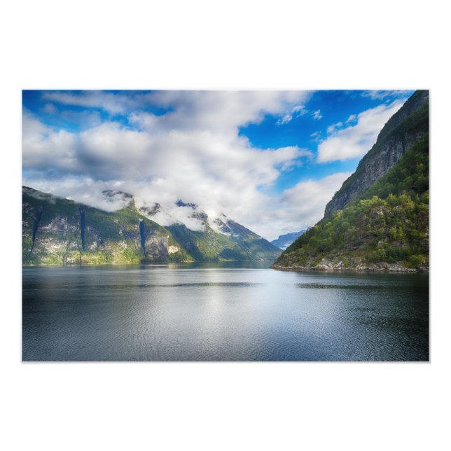 Norge liggande fototryck (Framsidan)