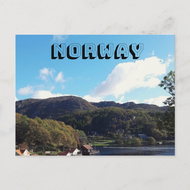 Norge liggande vykort (Framsida)